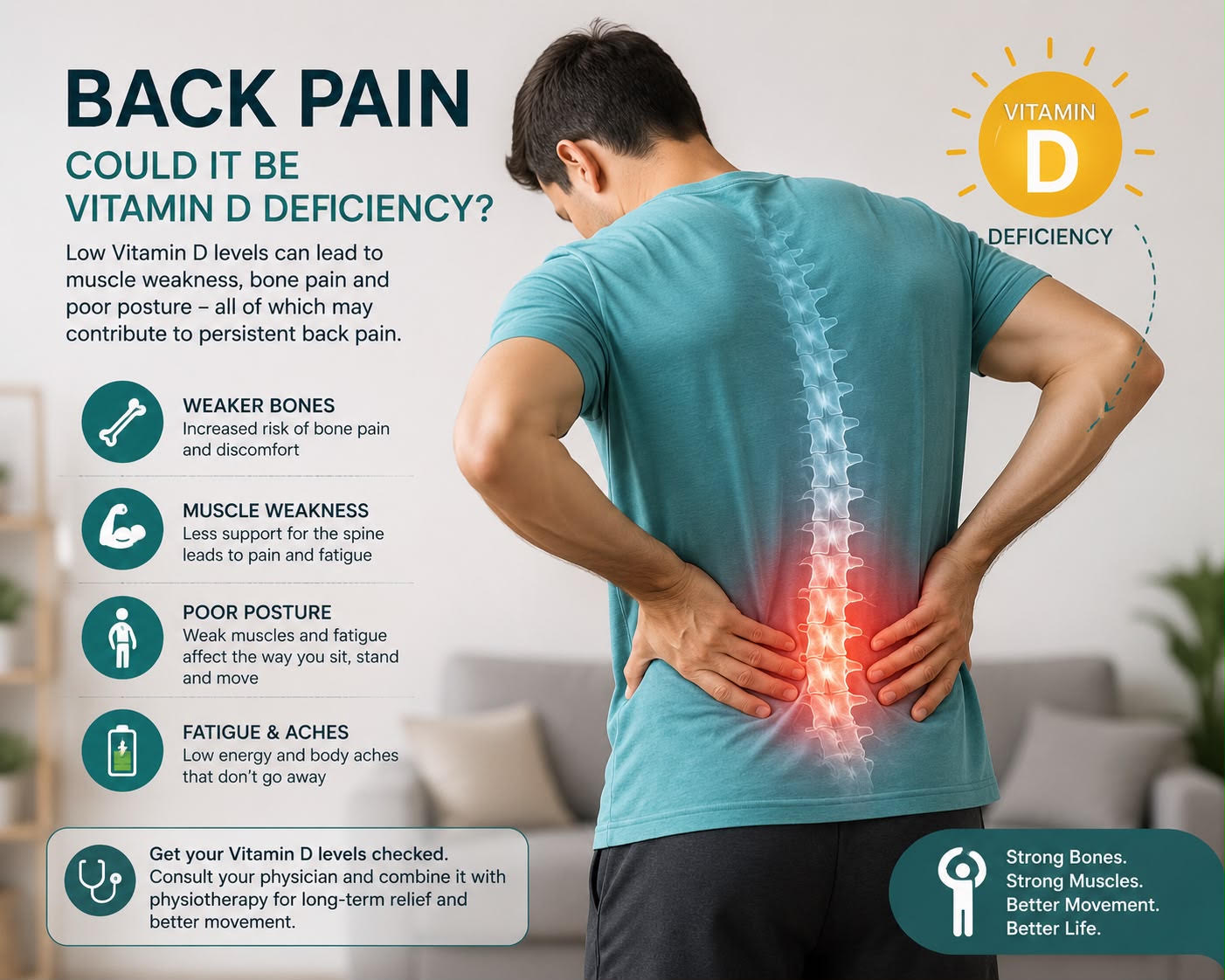 Could Vitamin D Deficiency Be the Hidden Reason Behind Your Back Pain?