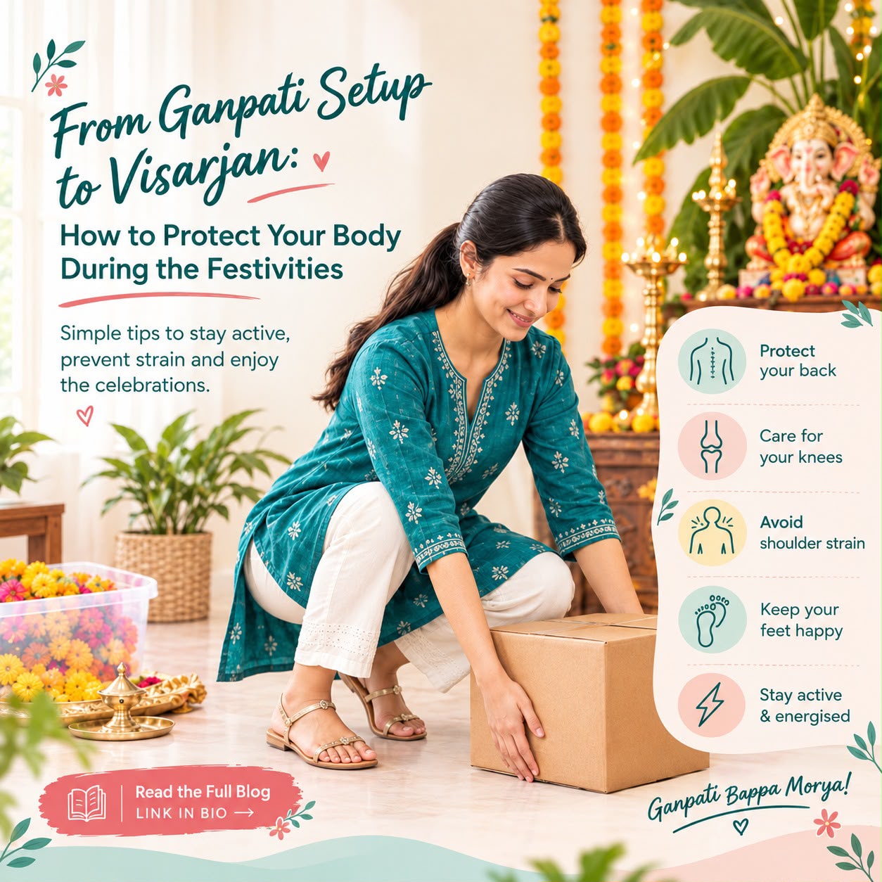 From Ganpati Setup to Visarjan: How to Protect Your Body During the Festivities
