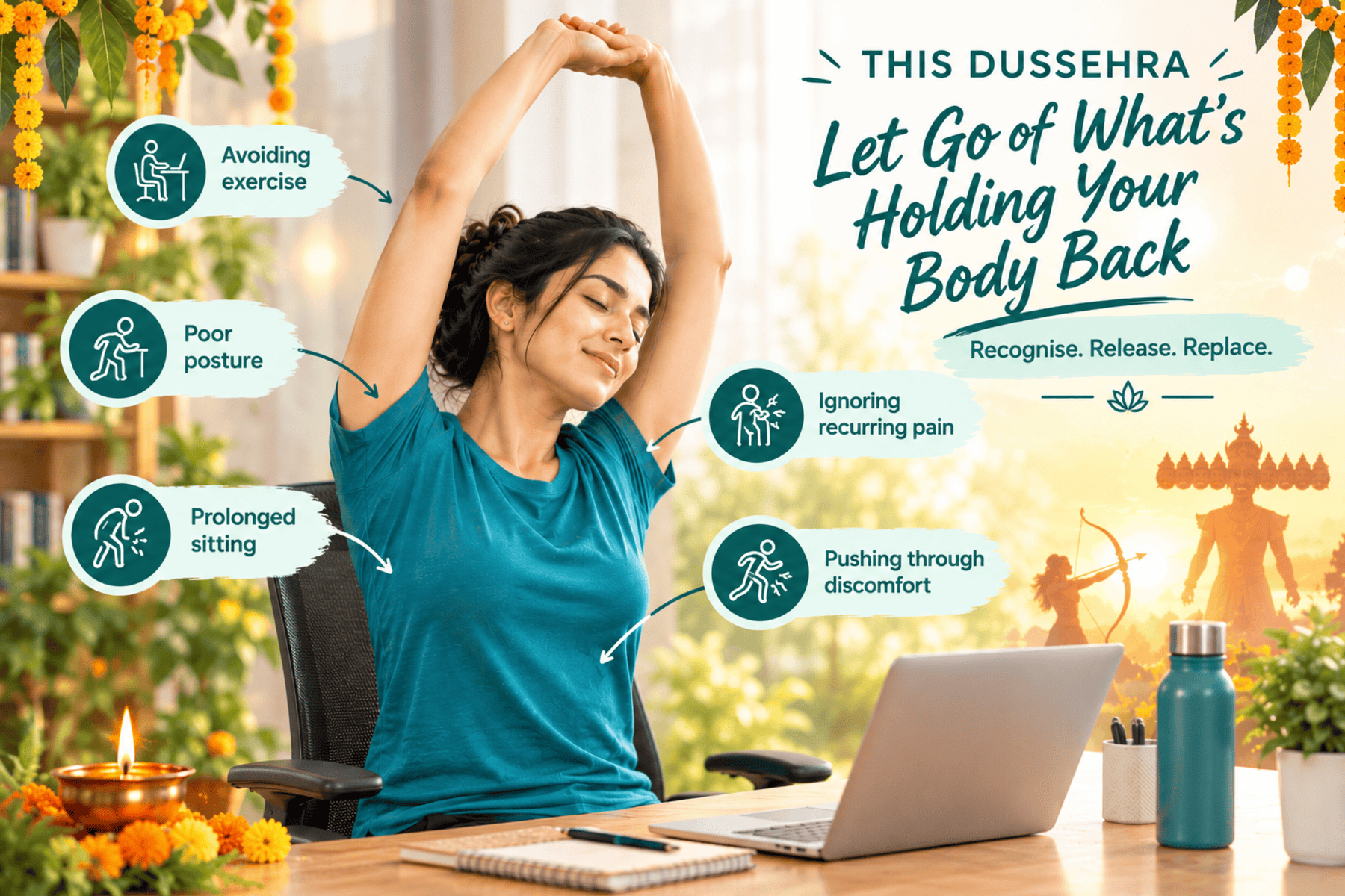 This Dussehra, Let Go of What’s Holding Your Body Back